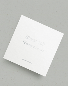 Silver Foil Greeting Cards